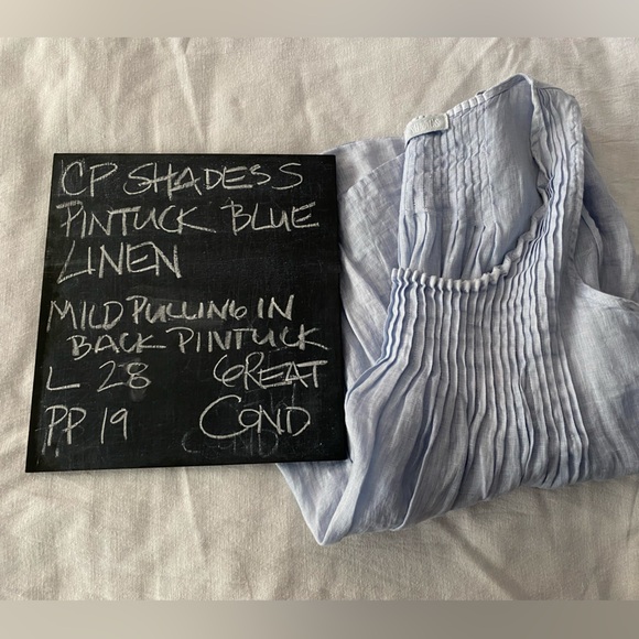 CP Shades Pia Linen Pintuck Top - Picture 5 of 9